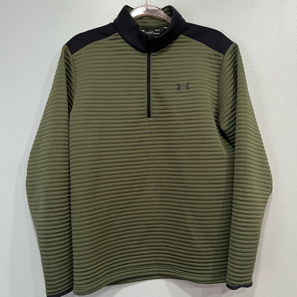 Under Armour Coldgear men‎ zip up sweatshirt size M loose